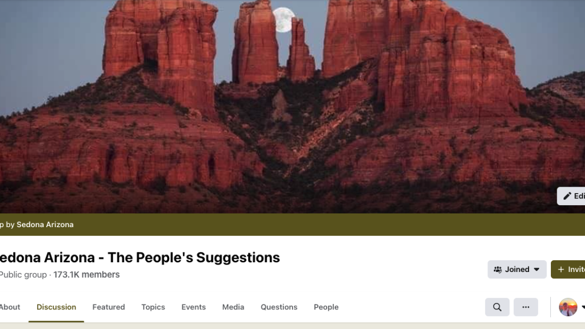 Sedona Arizona FaceBook Group